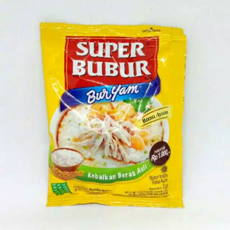 

Super Bubur Buryam kemasan Sachet