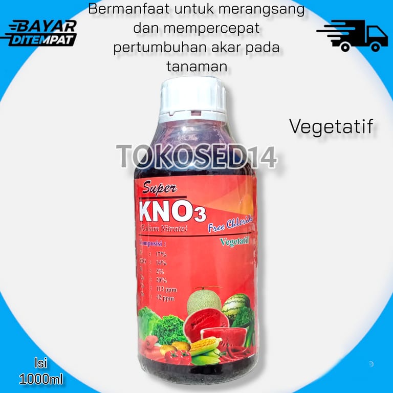 PUPUK KNO3 merah  pupuk kno3 cair 1 liter  MASA VEGETATIF / PERTUMBUHAN TANAMAN