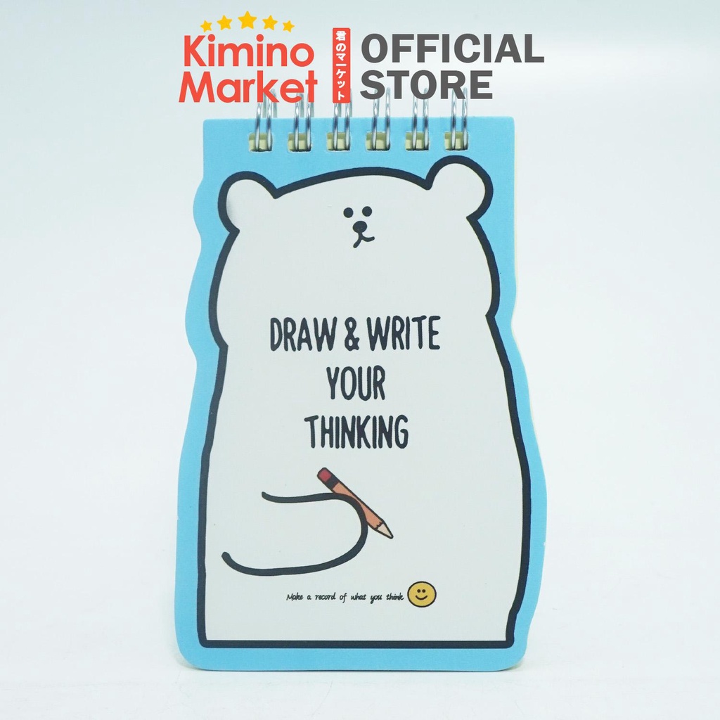 Notebook Ring Mini Draw and Write Buku Tulis Kecil Catatan Buku Kantong