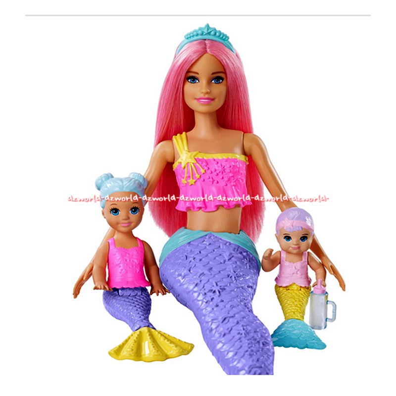 Barbie Dreamtopia Mermaid Nursery Mainan Boneka Putri Duyung Bisa Berenang Di Air renang Swimming