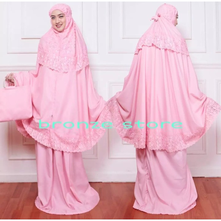 MUKENA DEWASA SHIREEN TERBARU MUKENA FATIMAH SYAHRINI FREE TAS MUKENA JUMBO