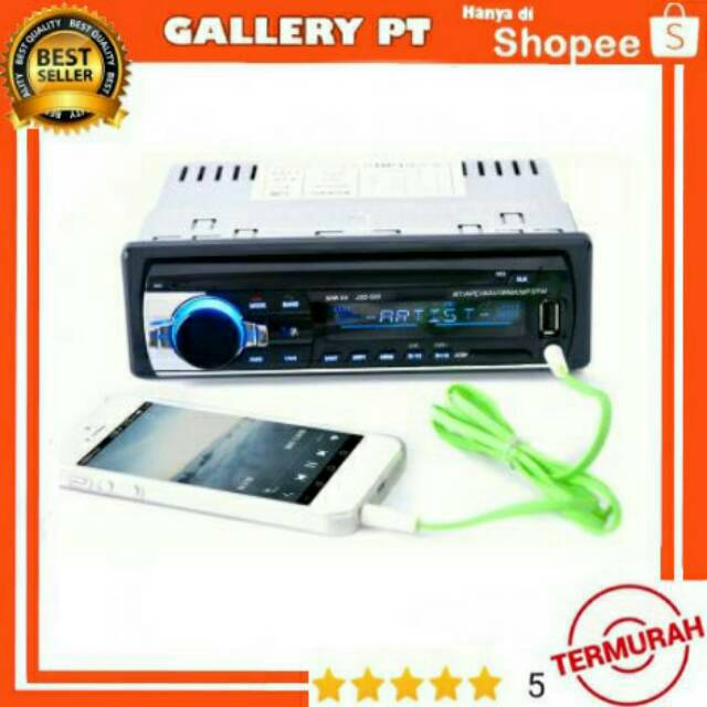 Taffware Tape Audio Mobil Multifungsi Bluetooth USB FM Radio JSD-520
