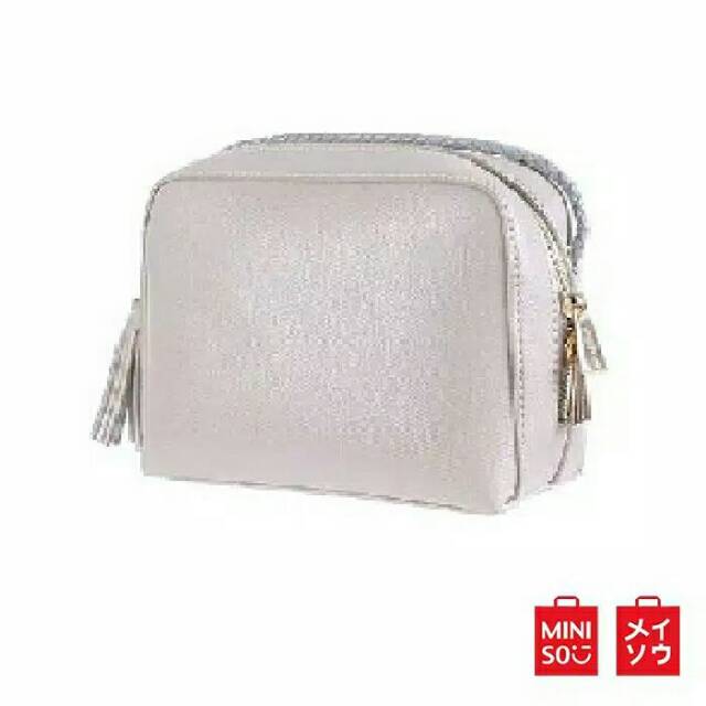 SALE MINISO SOLID COLOR RECTANGLE CROSSBODY BAG
