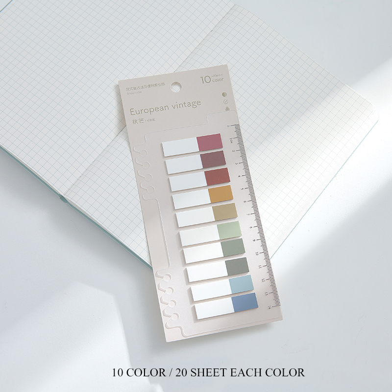 200 Lembar Sticky Note Warna Neon Untuk Pembatas Buku-E