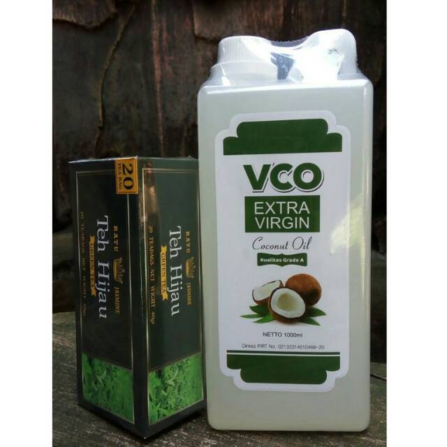 

VCO Keto 1 Liter dan teh hijau