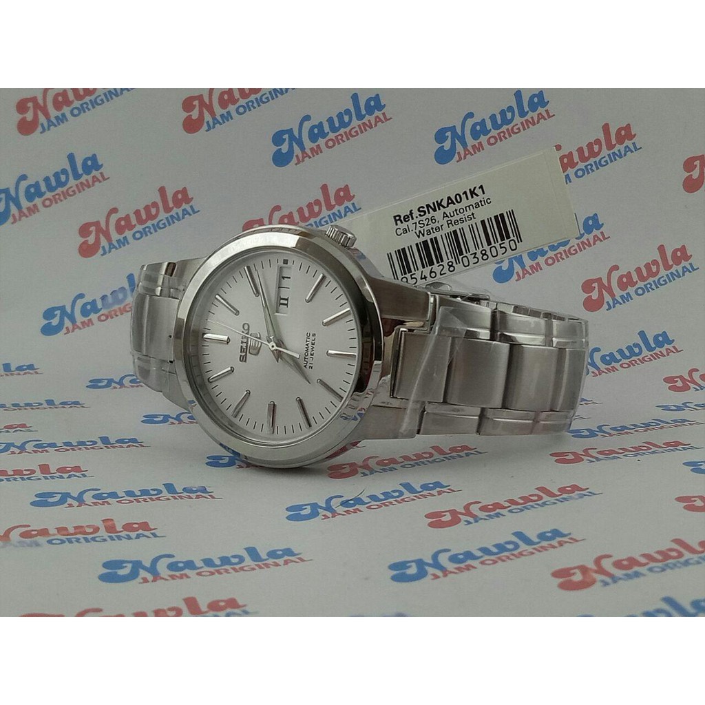 Seiko 5 Automatic SNKA01K1 White Dial - Jam Tangan Pria SNKA01