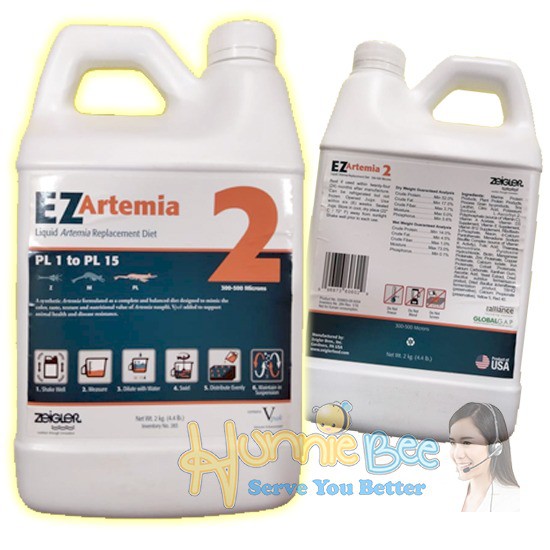 EZ Artemia 2 Liquid Sealed Packed 2 kg (Pakan Larva Cair Hidup)