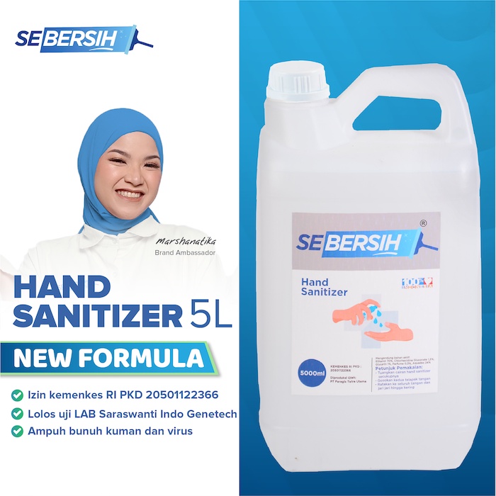 SEBERSIH Hand Sanitizer Cair 70% Antiseptic - 5 Liter