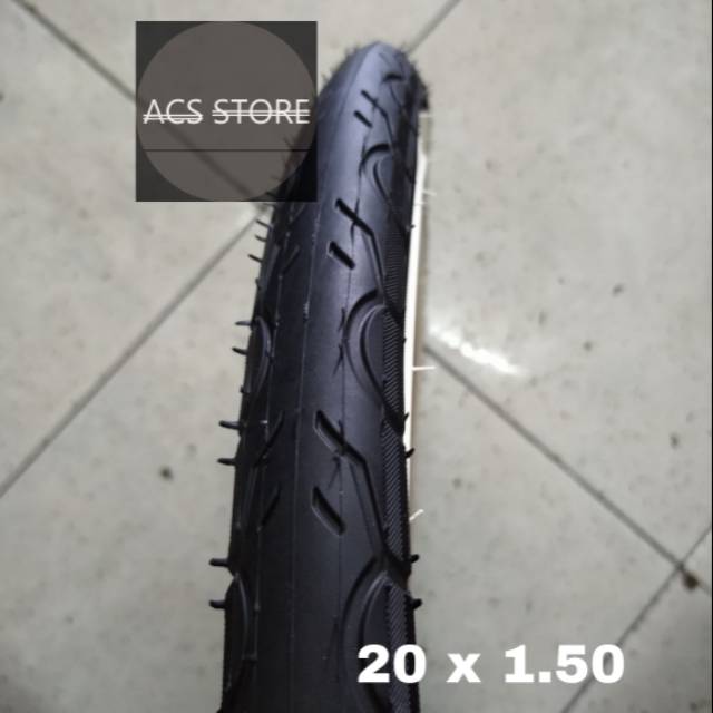 BAN LUAR SEPEDA LIPAT SELI BMX 20 X 1.50 KENDA LIST PUTIH BEST SELLER