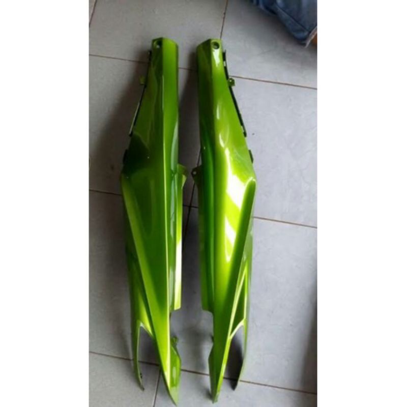 Cover dek bodi body belakang samping + tutup pet hijau YAMAHA JUPITER Z NEW ROBOT bahan tebal mirip 