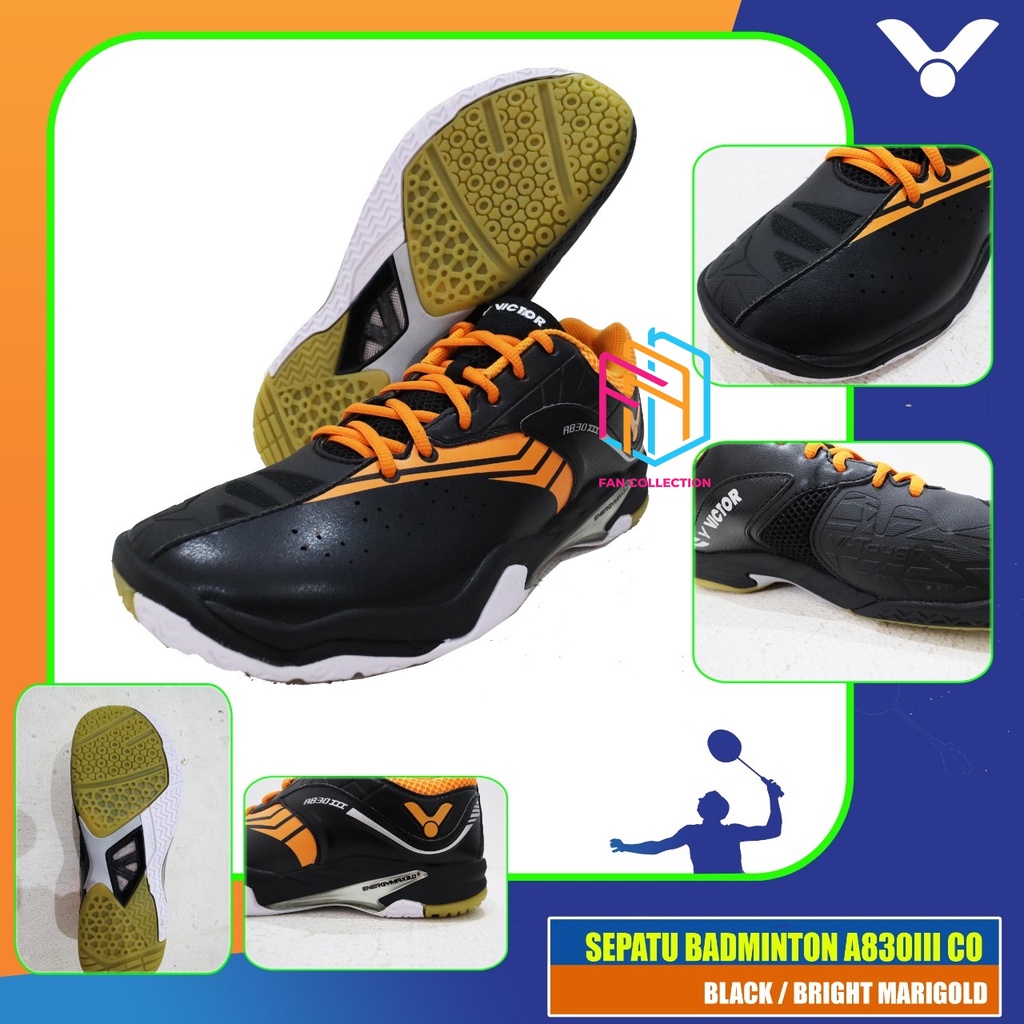 VICTOR SHA830IIICO / SHA 830 III CO / A 830 SEPATU BADMINTON ORIGINAL
