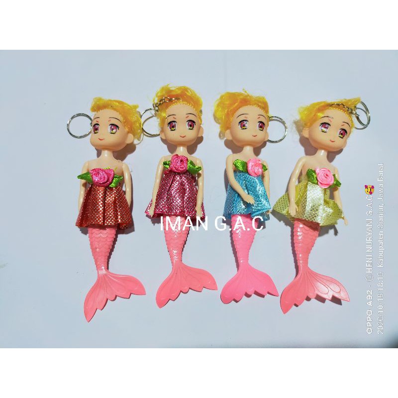 Gantungan kunci mermaid gantungan kunci putriduyung/souvenir gantungan kunci