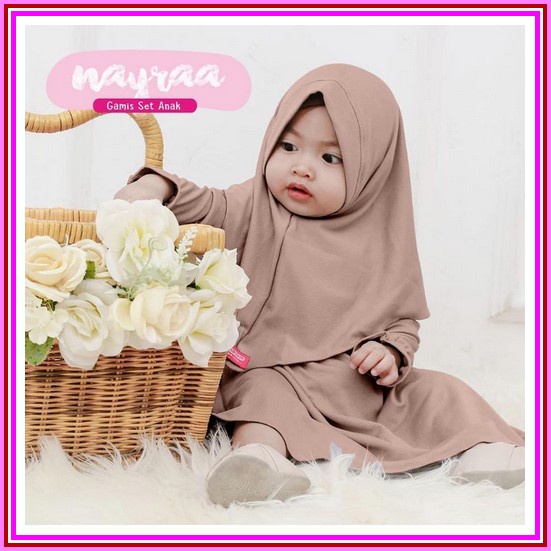 Gamis Anak Lebaran Bestseller Fashion Trendy Terbaru Ck-Kid Della Bata 88.001 Baju  Bayi 0 6 Bulan 6