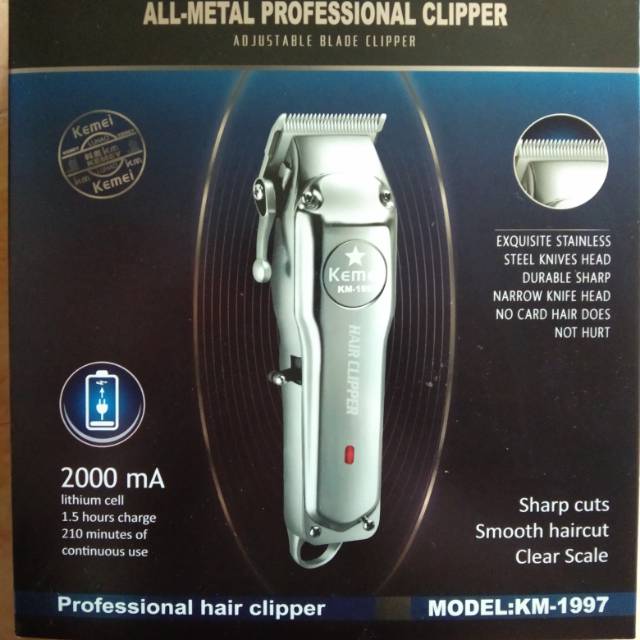 Original hair clipper kemei km 1997 alat cukur rambut