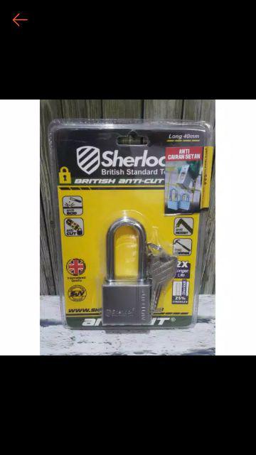 Gembok Sherlock Anti Cut 40 Panjang