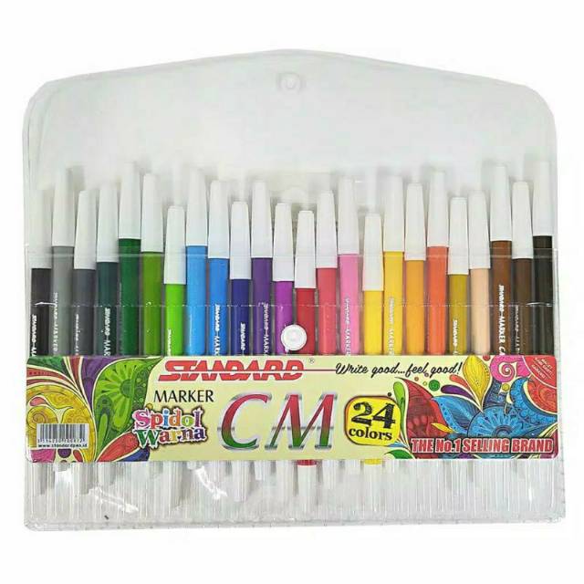 

StandardPen marker spidol warna warni 24 macam warna