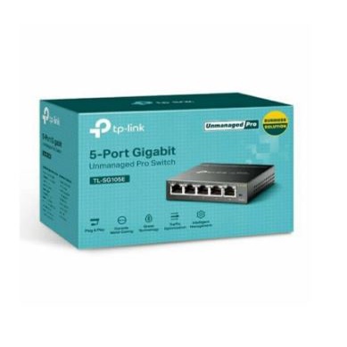 Switch hub tp-link 5 port metal 1Gbps gigabit easy smart lan rj45 ethernet tl-sg105e - tplink sg-105e