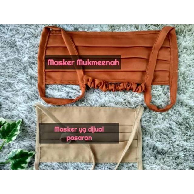 Masker kain tali karet shopee