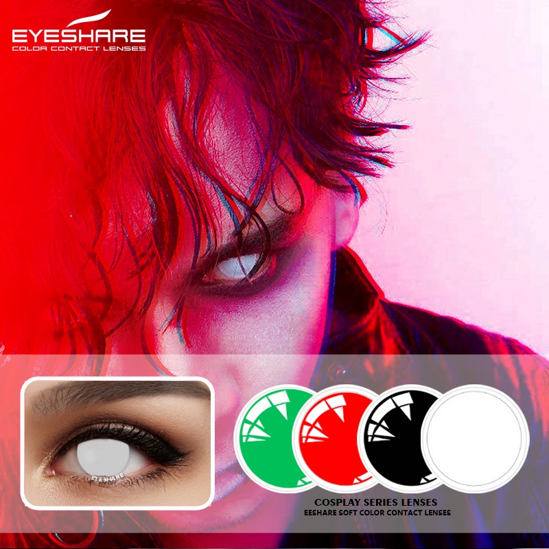 [✅COD &amp; READY STOCK] Softlens Mata Normal Lensa Kontak Warna Soflens cosplay manga anime Naruto halloween Lensa Kontak DIA 14.5MM