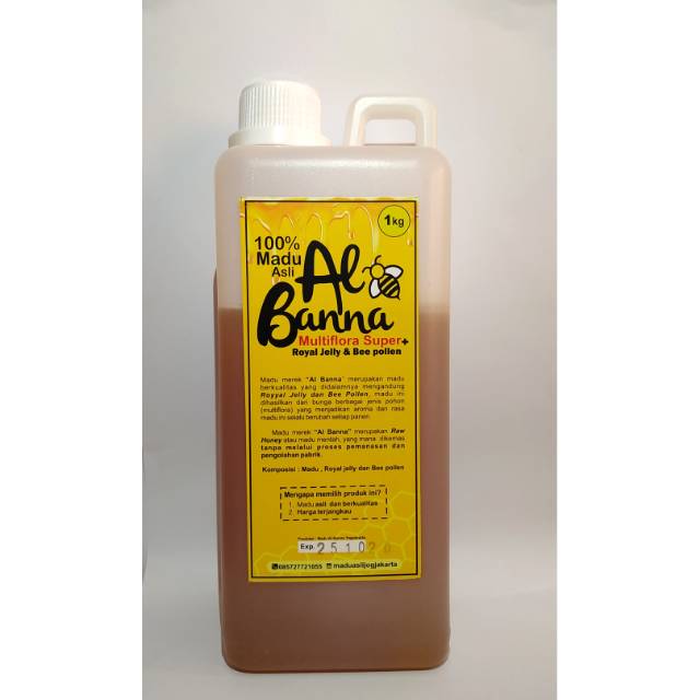 

Madu Multiflora + Royal Jelly dan bee pollen