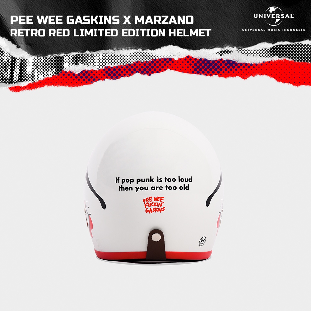 Pee Wee Gaskins x Marzano – Retro Red Limited Edition Helmet