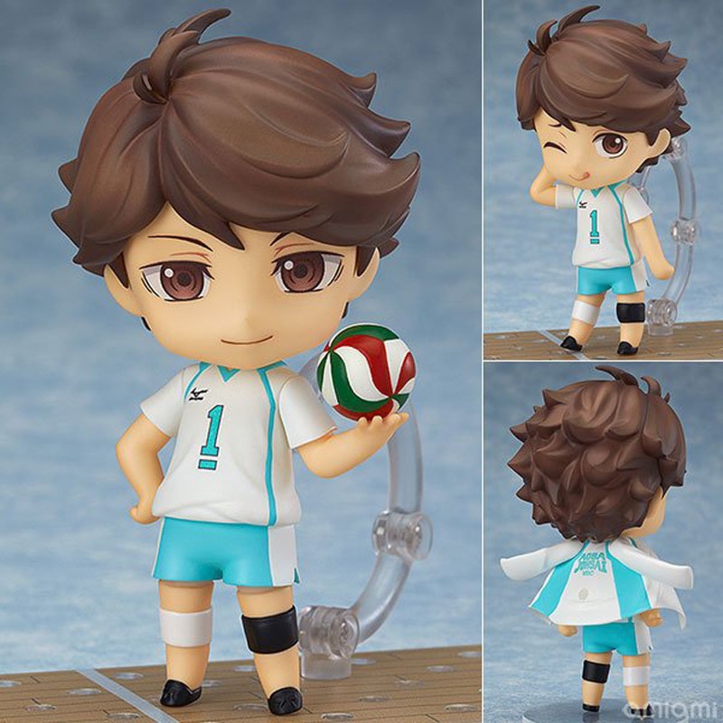 Mainan Boneka Anime Haikyuu Nendoroid Hinata Shoyo Kageyama Tobio Oikawa Tooru Kozume Kenma