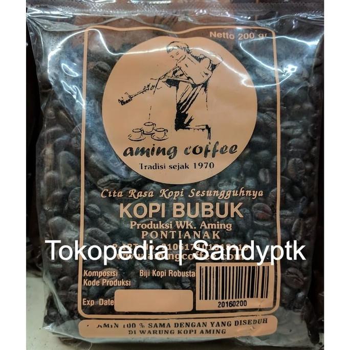 

[ COD ] 500 gr Biji Kopi Robusta Aming Coffee Khas Pontianak 500gr 1/2 Kg TERBARU Kode 1000