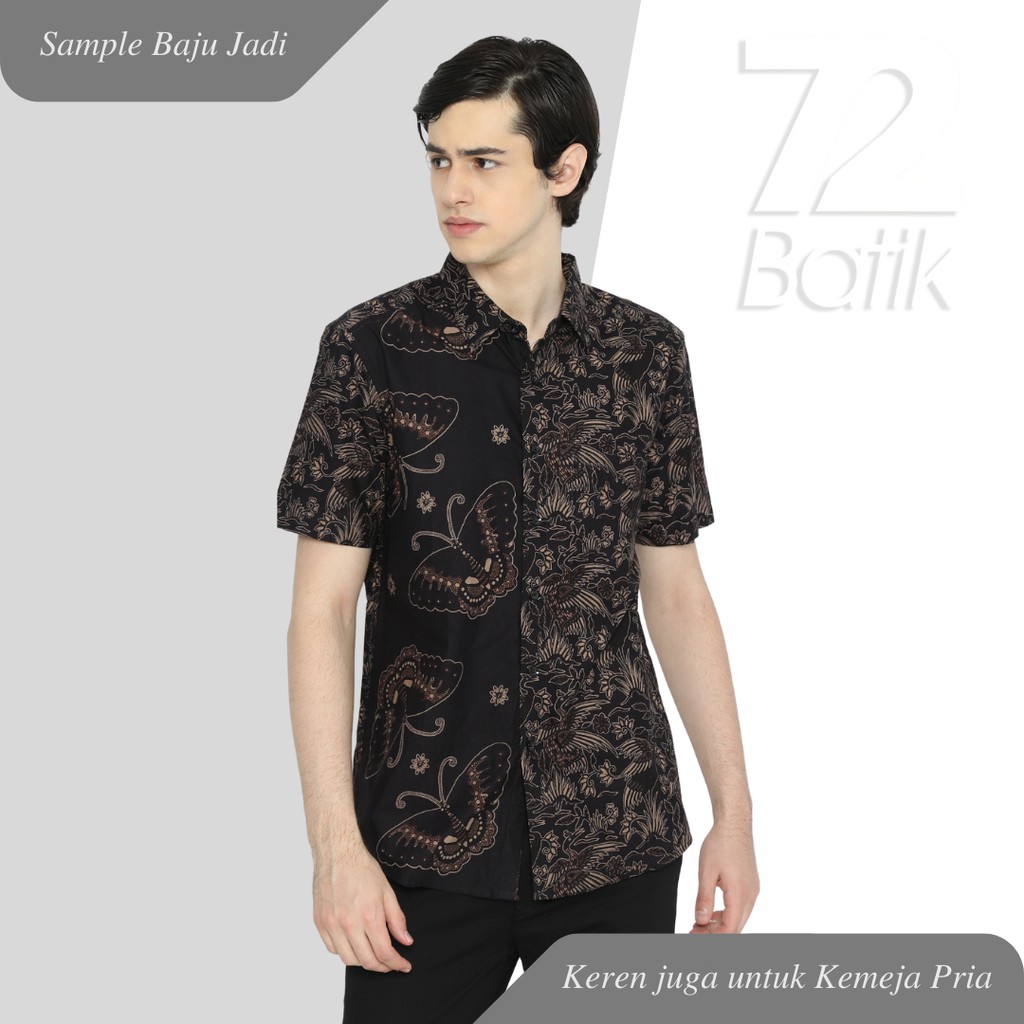 KAIN BATIK PREMIUM Bahan Katun Motif Bangau Two Tone Pagi Sore Warna Hitam Item Jarik 727544 Cap 72 Jarik Jarit Samping Kebat Panjang Batik Katun Modern Premium Bahan Seragam Batik Pernikahan Kantor Keluarga Murah Kamen Jadi Batik Bali Lembaran