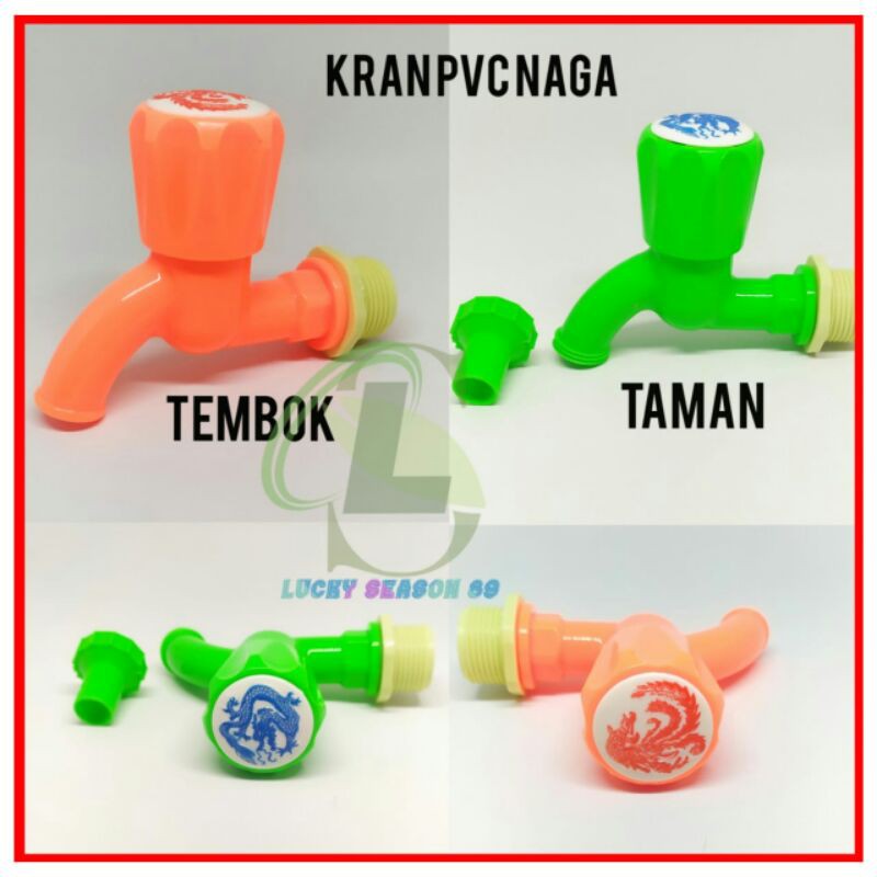 Kran Pvc Taman Naga/Kran Tembok Naga/Kran Plastik Bagus Kran Air Murah