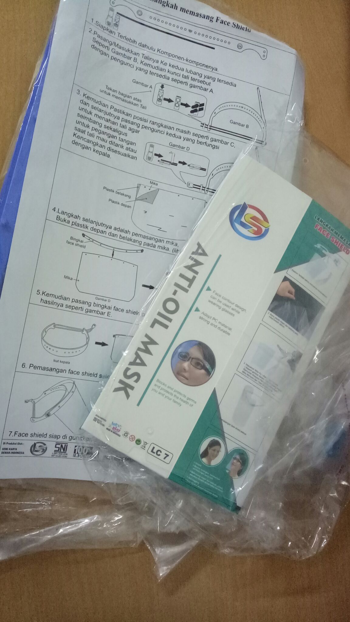 Ready Stok!!!face Shield Kacamata Warna