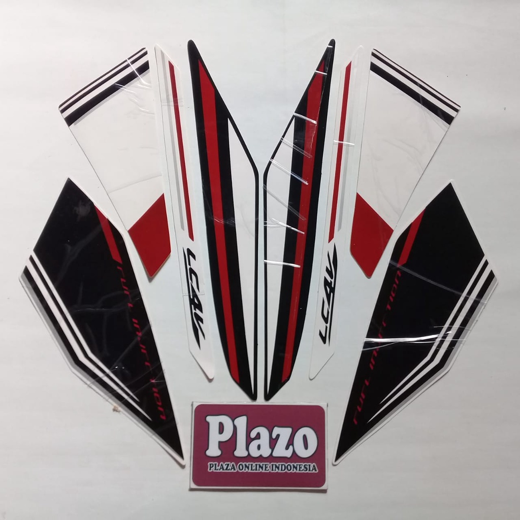 stiker motor lis striping yamaha vixion advance 2016 putih
