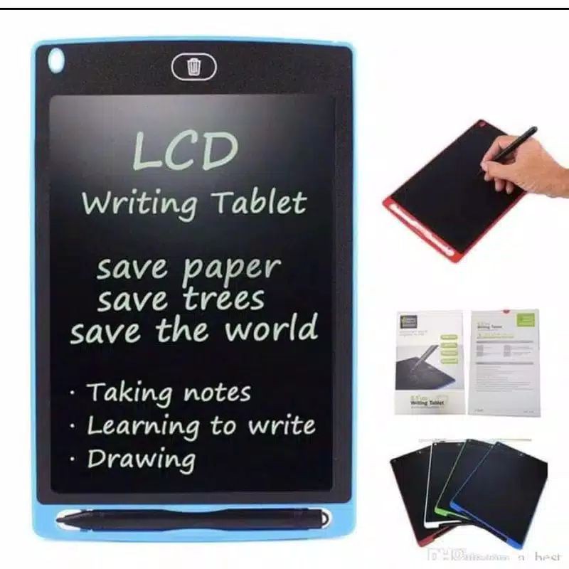 Papan tulis elektrik,Papan tulis belajar,LCD Writing Tablet 8.5'' Papan Tulis Gambar Anak