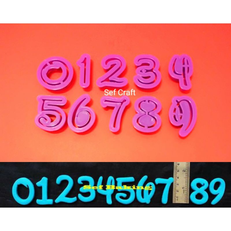 

Disney number plastic cutter 10 / set import