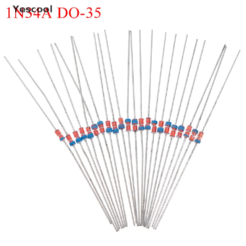 Yescool 20Pcs 1N34A DO-35 Detektor Dioda germanium AM / FM radio TV