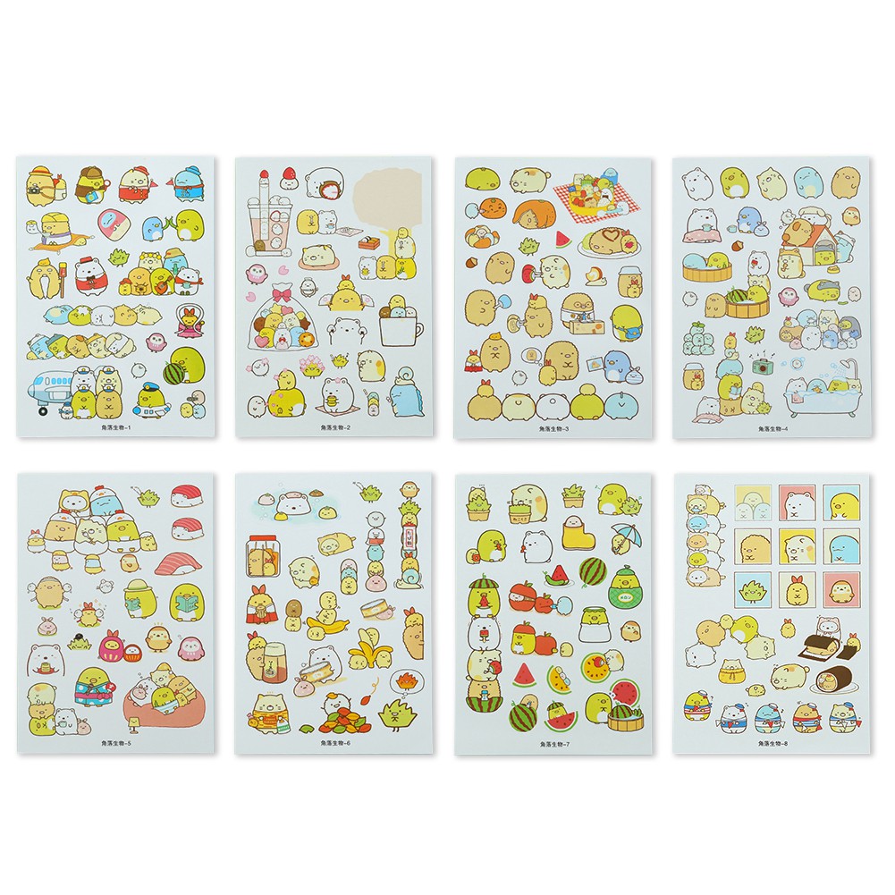 (Tk) Stiker Motif Kartun Lucu Warna-Warni Untuk Dekorasi Diary / Scrapbook / Keyboard / Gelas / Hadiah Anak