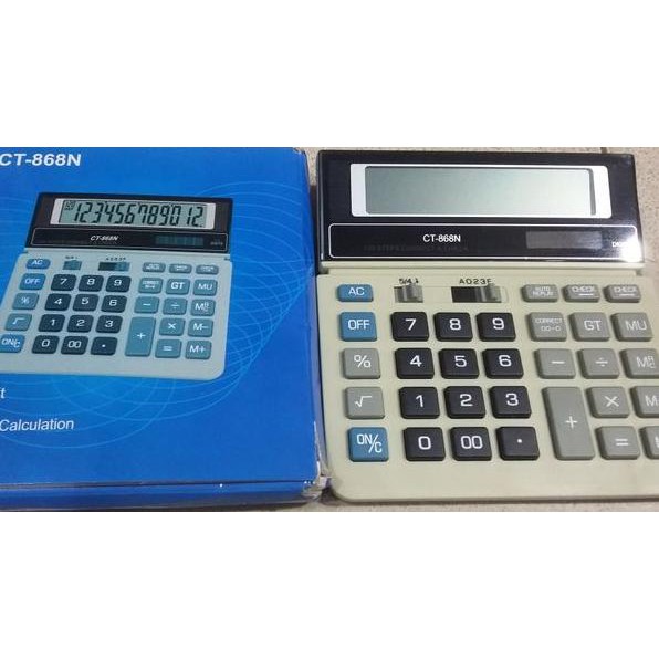 

KALKULATOR 16 CM CT868 2 POWER 12 DIGITS + AUTO REPLAY+ CHECK +CORRECT