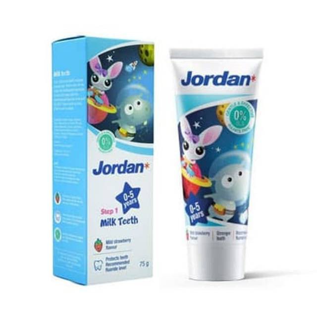 Jordan Kids Toothpaste - Pasta Gigi Step 1 Strawberry (75GR)