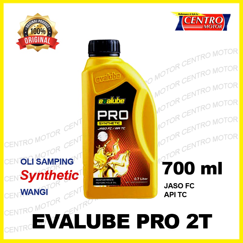 EVALUBE PRO 2T 700ml. OLI SAMPING MOTOR RX KING, NINJA R, VESPA. WANGI