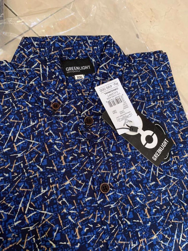 Kemeja Pria Lengan Pendek Bigsize Ukuran Besar 2xl Size Xxl