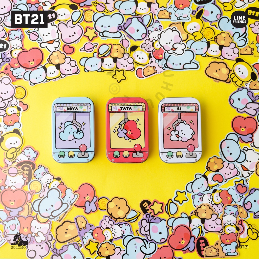 

BT21 MININI TIN CASE STICKER SET OFFICIAL MERCH BTS KOREA MERCHANDISE