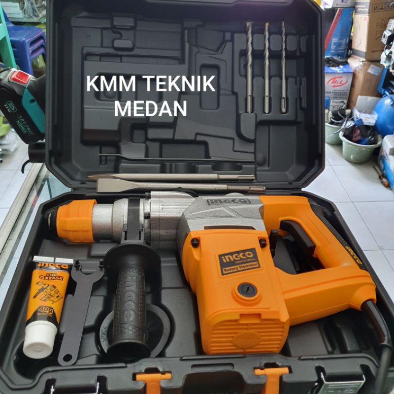 INGCO MESIN ROTARY HAMMER 28MM MESIN BOR BOBOK 3 FUNGSI 1050 WATT RH10506 RH 10506 DEMOLITION