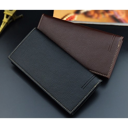 DOMPET LIPAT PRIA PANJANG KULIT FRANCESCO PREMIUM TIPIS SLOT KARTU IMPORT COWOK BANYAK KEREN MURAH BATAM BRANDED ORIGINAL