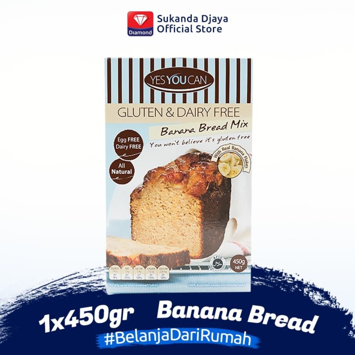 

PROMO [COD] YesYouCan Gluten Free Banana Bread