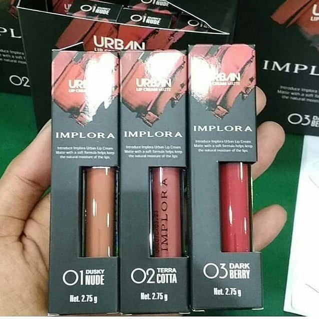 Lip Cream / Lipcream / Lipstik Implora Urban Matte Bpom