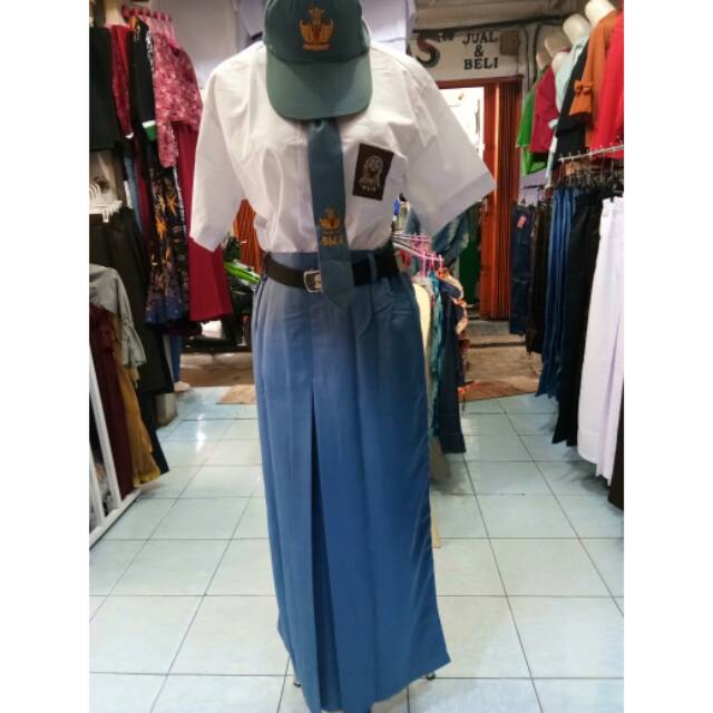 Seragam Sekolah - Rok SMA Bahan Elemen Rempel Satu