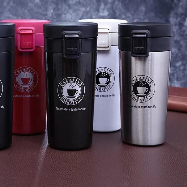 ➭ Thermos Kecil Mini Termos kopi Stainless Steel Vacum Tumbler 380ml ✶