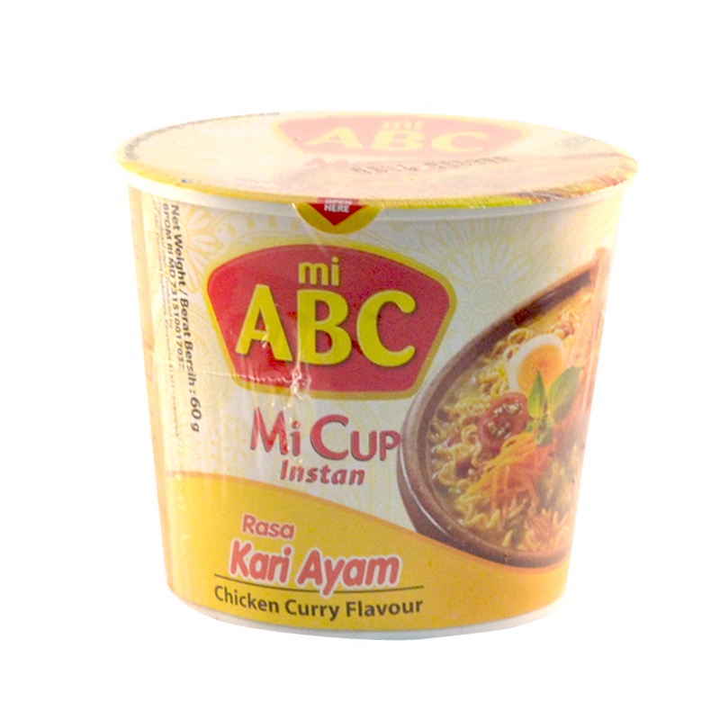 

Abc Mie Cup Kari Ayam 65Gr