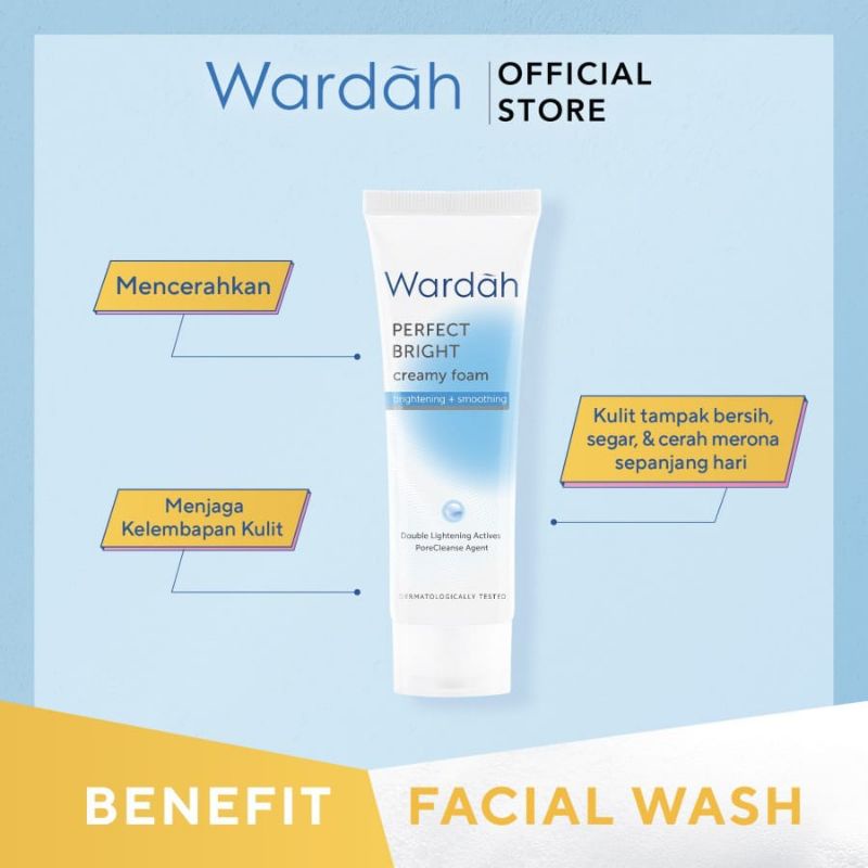 Wardah Perfect Bright Creamy Foam Brightening + Smoothing