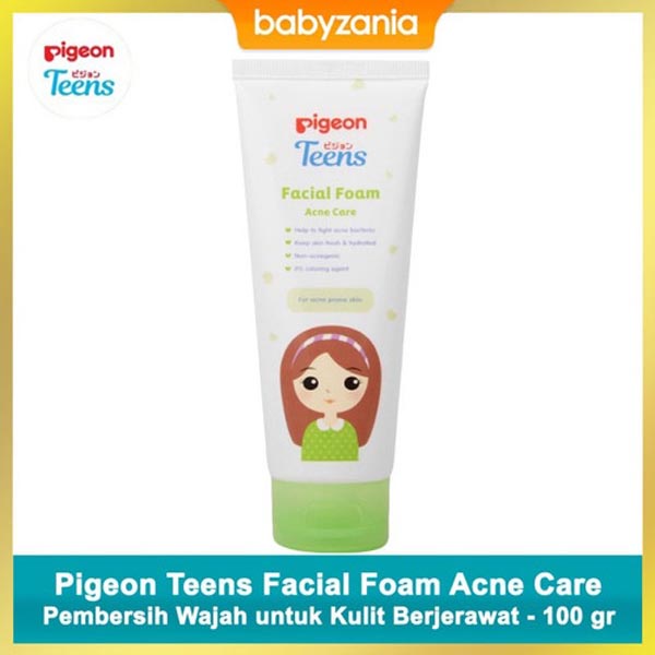 [BYE BYE JERAWAT] [40GR | 100GR] [BPOM] Pigeon Teens Facial Foam Acne Care 100gr / Sabun Muka Jerawat / Pembersih Wajah