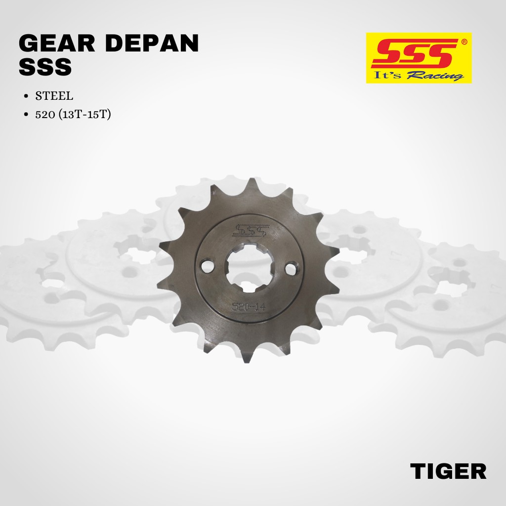 Gear Gir tiger REVO KTM DUKE 200 sss 520 13 14 15 STEEL